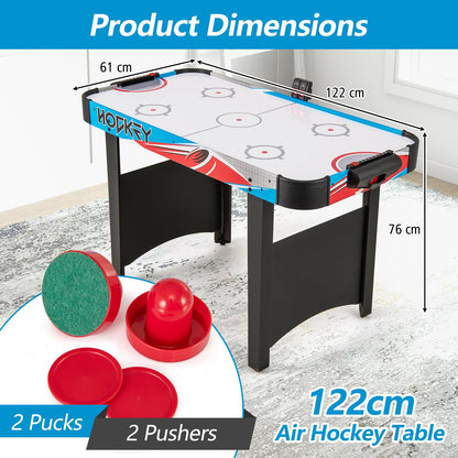 Air Hockey Table with LED Scoreboard and Powerful 12V Motor