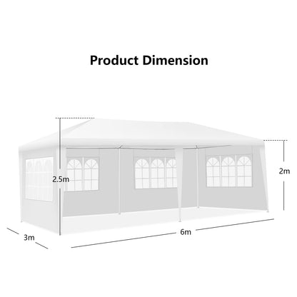 Garden Gazebo with Carry Bag and 4 Side Walls