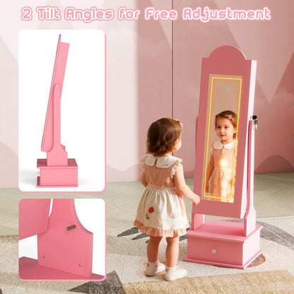 Kids Jewelry Cabinet Children Jewelry Organizer with Lights