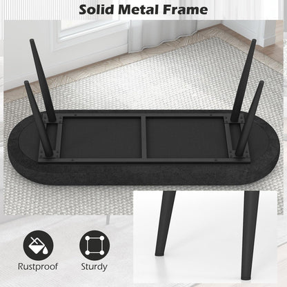 113 cm Ottoman Bench with Sponge Padded Cushion for Entryway Living Room Foyer