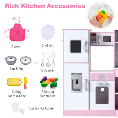 Kids Corner Kitchen Playset with Separated Washing Basin