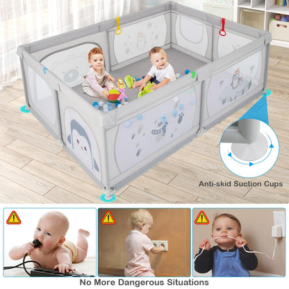206 x 147cm Playard with 50 Ocean Balls