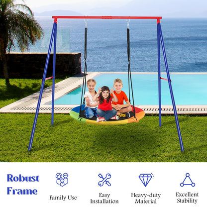 A-Frame Swings Stand with Ground Stakes & Foot Caps Frame Only