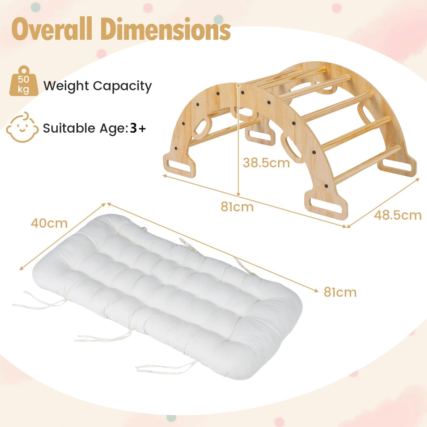 3 in 1 Montessori Kids Climbing Rocker