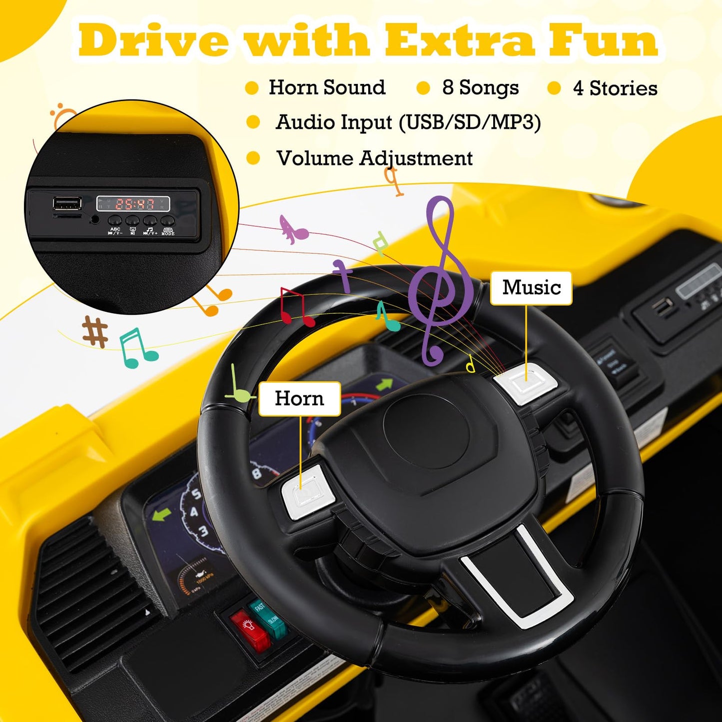 4WD Electric Truck Construction Vehicle with Remote Control