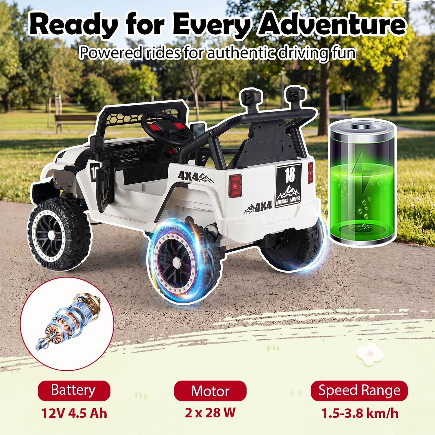 12V Kids Ride on Car with Remote Control