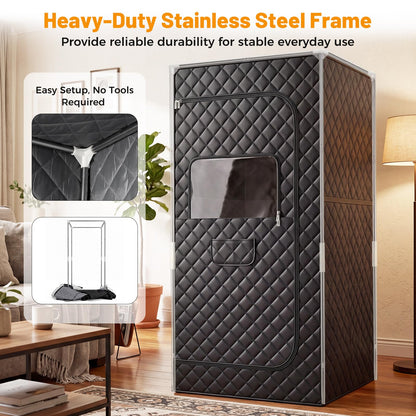 Portable Infrared Sauna Steam, Full Body Sauna Tent Steam Room with 3/4 Heaters
