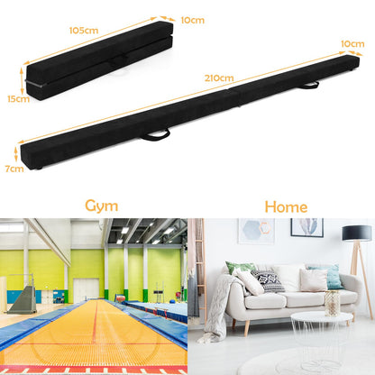 Portable Folding Gymnastic Beam with Carrying Handles