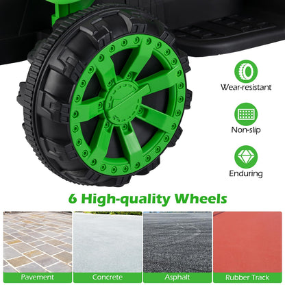 24V Ride On Tractor with RGB LED Headlights and Parent Remote Control