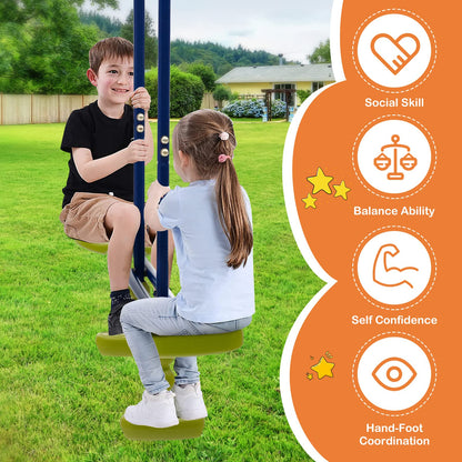 3-in-1 Multifunctional A-Frame Swing Set