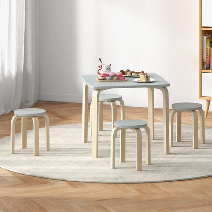 5-Piece Kids Table and Chair Sets for Play Room