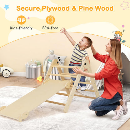 Foldable Kids Indoor Gym Playset with Double-side Ramp