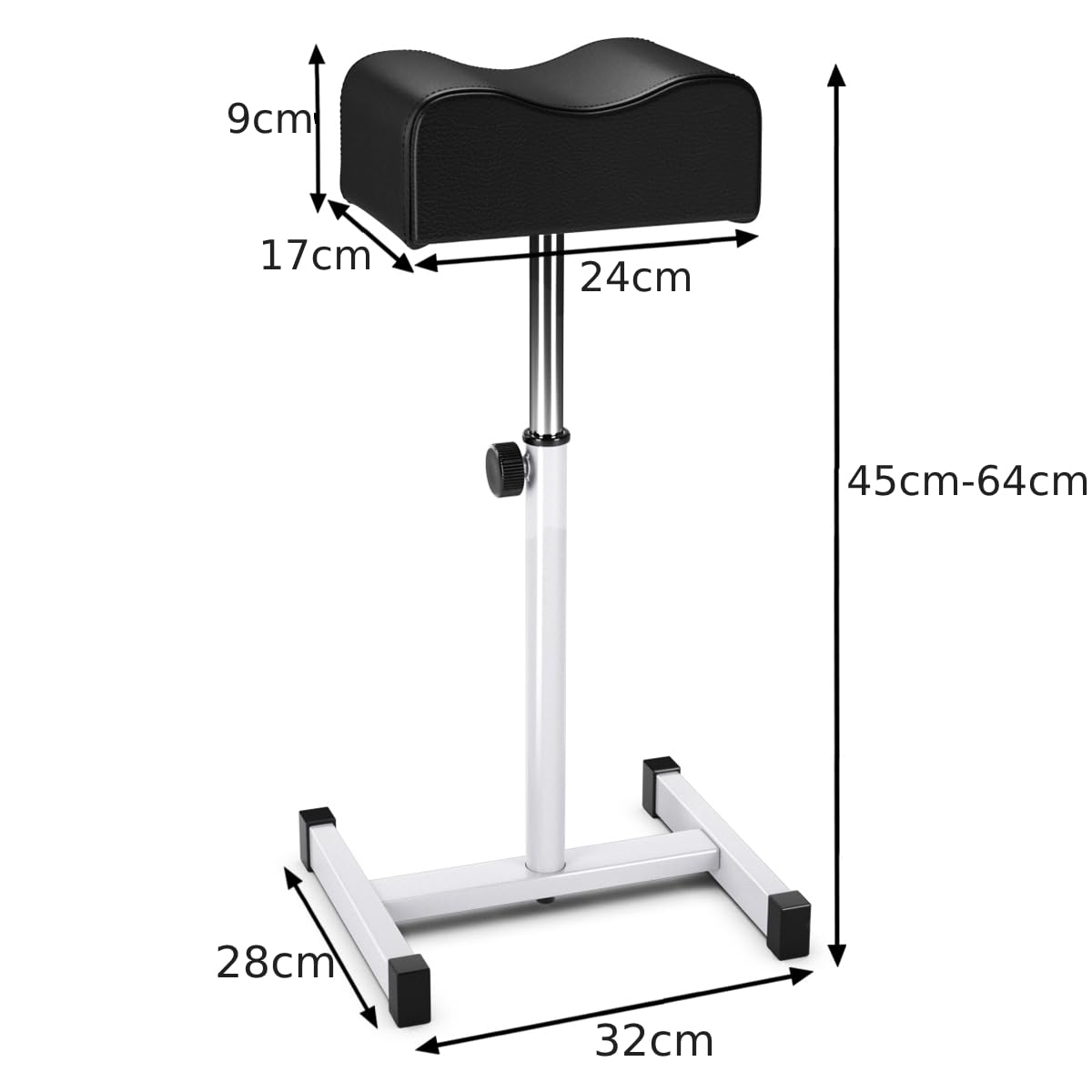 Adjustable Pedicure Manicure Footrest Salon Spa Tool