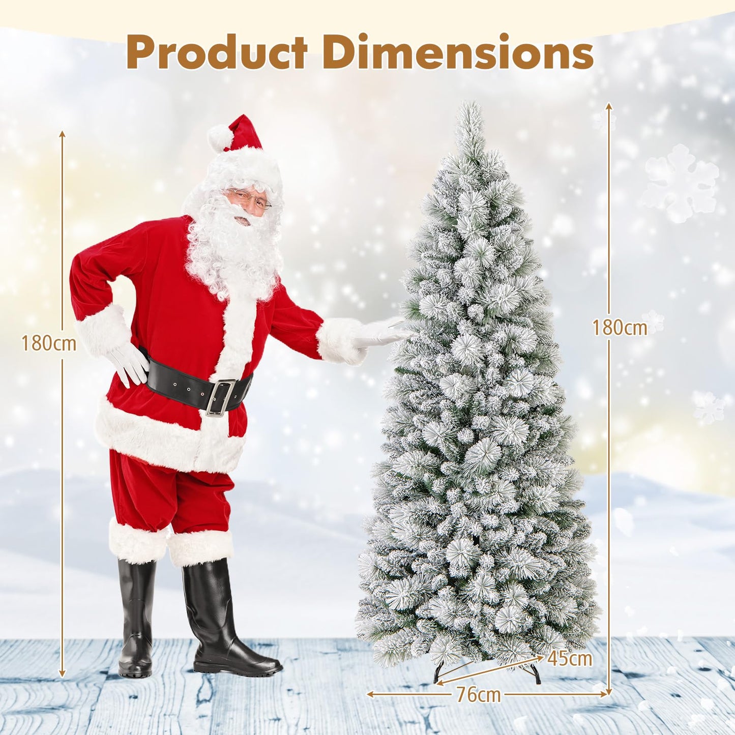 Pop up Artificial Christmas Tree with PVC Tips and Pine Needles