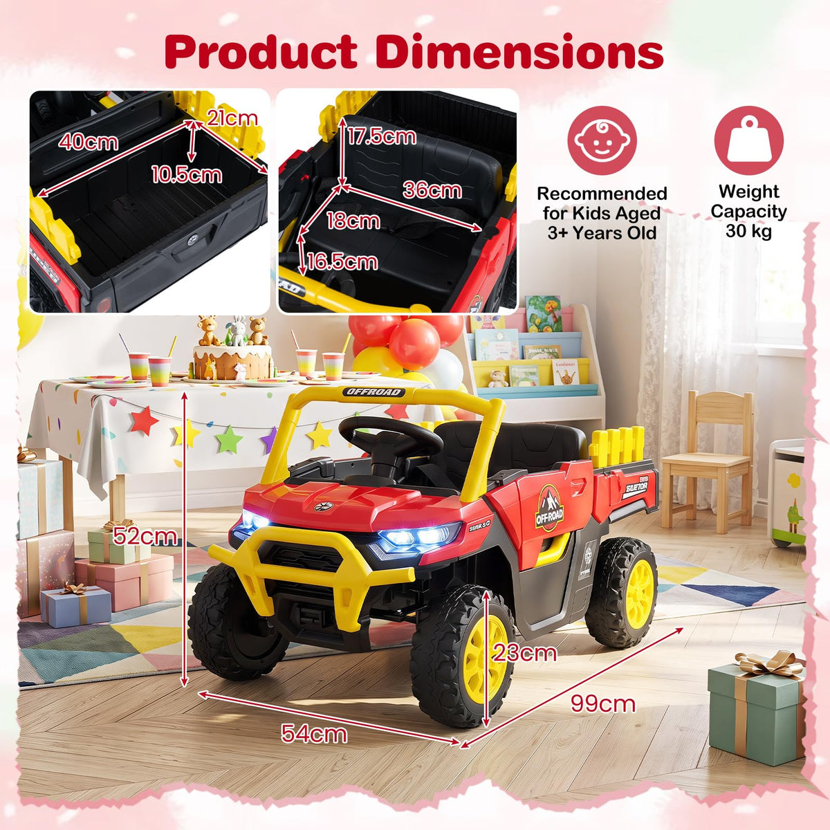 12V Kids Ride on Car with Remote Control