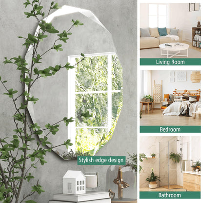 Premium Silver Polished Frameless Wall Mount Mirror