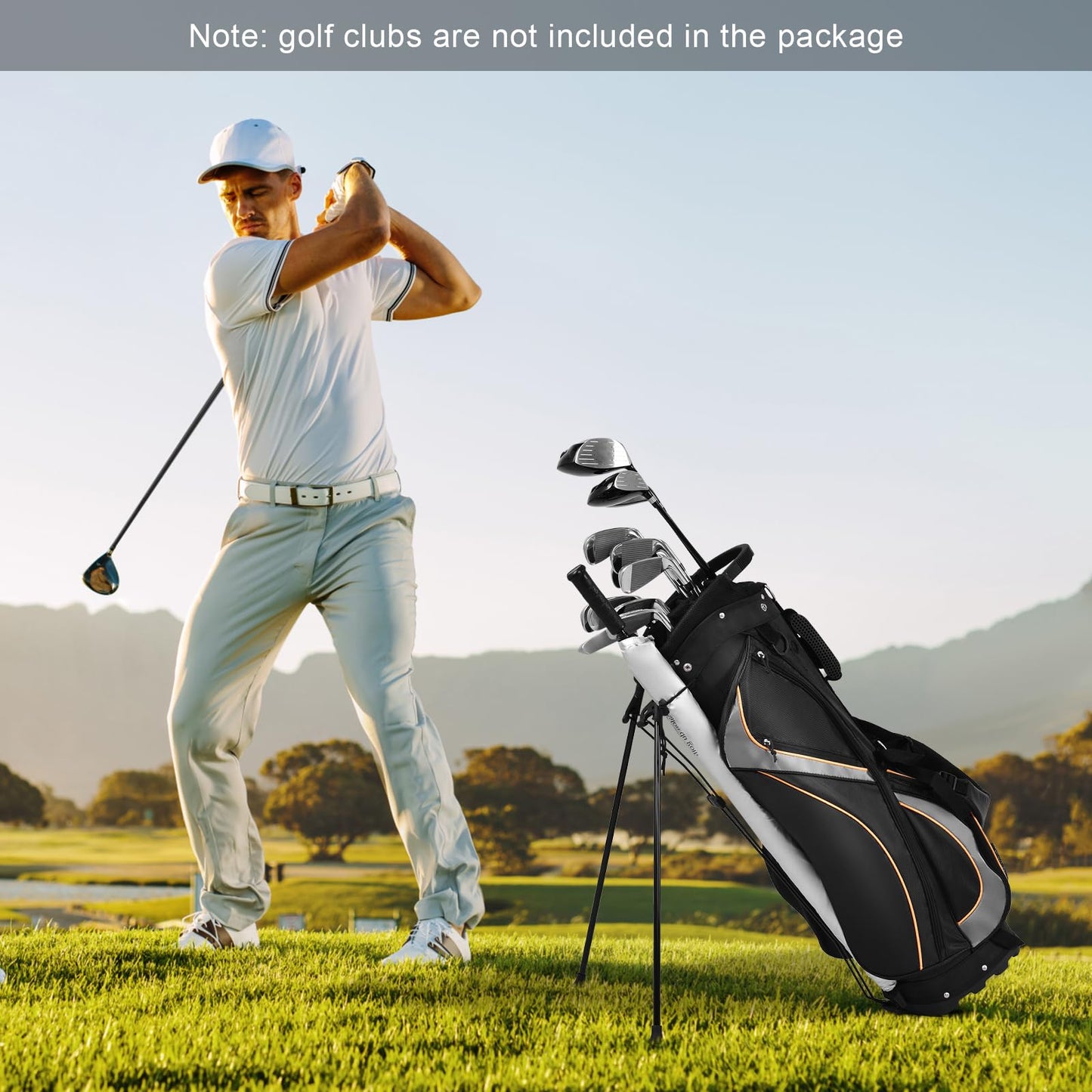 Lightweight Golf Club Bags with 8 Way Dividers