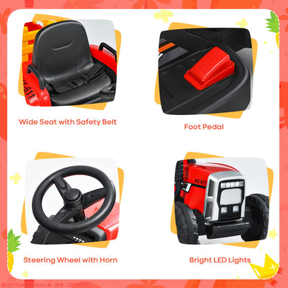 Kids Electric Tractor with Detachable Trailer