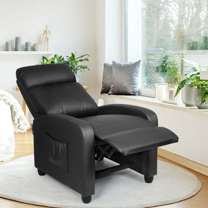 Recliner Armchair with Reclining Function and Adjustable Leg Rest