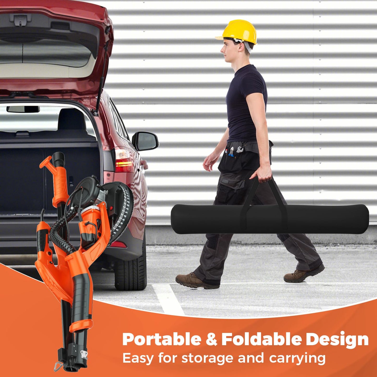 750W Sander Machine with Automatic Vacuum System and 6 Variable Speed