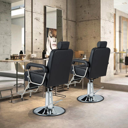 Salon Chair Hydraulic Barber Chair with Adjustable Headrest