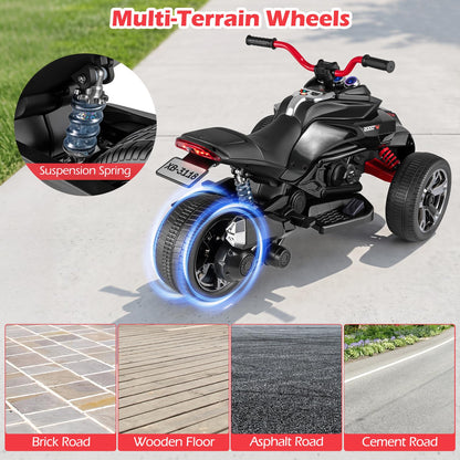12V Kids Electric Quad Bike with Music, High/Low Speed, USB Port