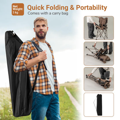 Lightweight Director Chair with Anti-Slip Feet & Cup Holder