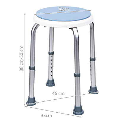360° Rotating Round Shower Stool