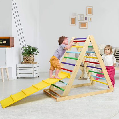 Wooden Climbing Ladder with Ramp for Kindergarten or Home