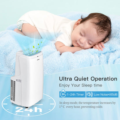 9000BTU Portable Air Conditioner 4 in 1 Mobile Cooler