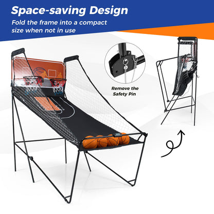 Kids Basketball Hoop Machine with 8 Exciting Playing Modes