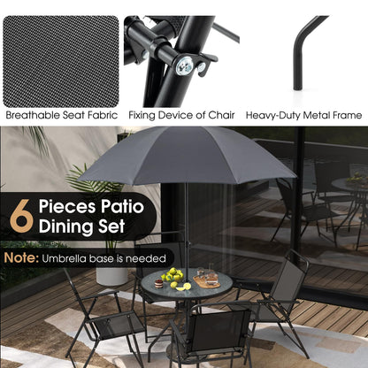 GiantexUK 6 Piece Patio Dining Set