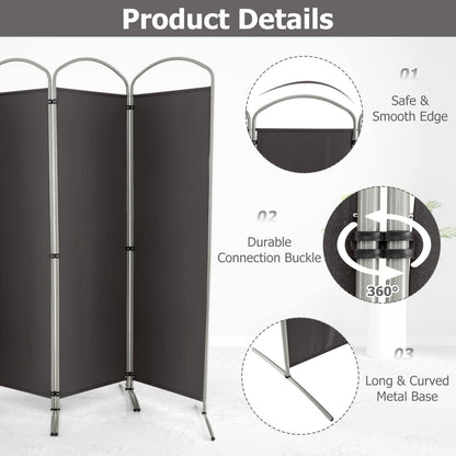 Giantex 4 Panel Folding Room Divider, Freestanding Wall Privacy Screen Protector (221 x 188cm)