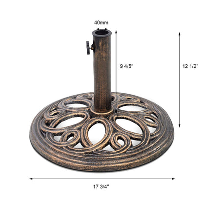 11KG Round Umbrella Base Stand with Premium Cast Iron