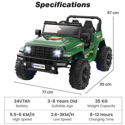 2-Seater Ride-on Car with Parent Remote Control