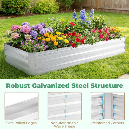 Raised Garden Bed with Greenhouse, Outdoor Elevated Planter Box