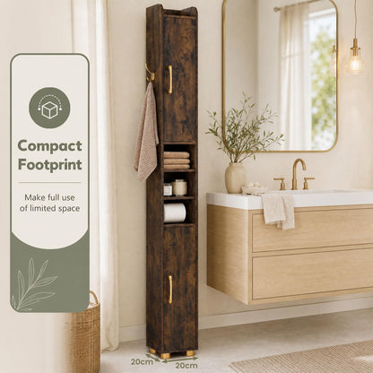 Tall Bathroom Cabinet, Slim Bathroom Storage