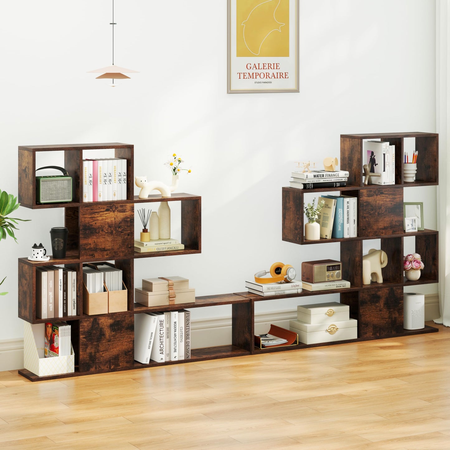 Wooden Display Bookshelf Corner Rack