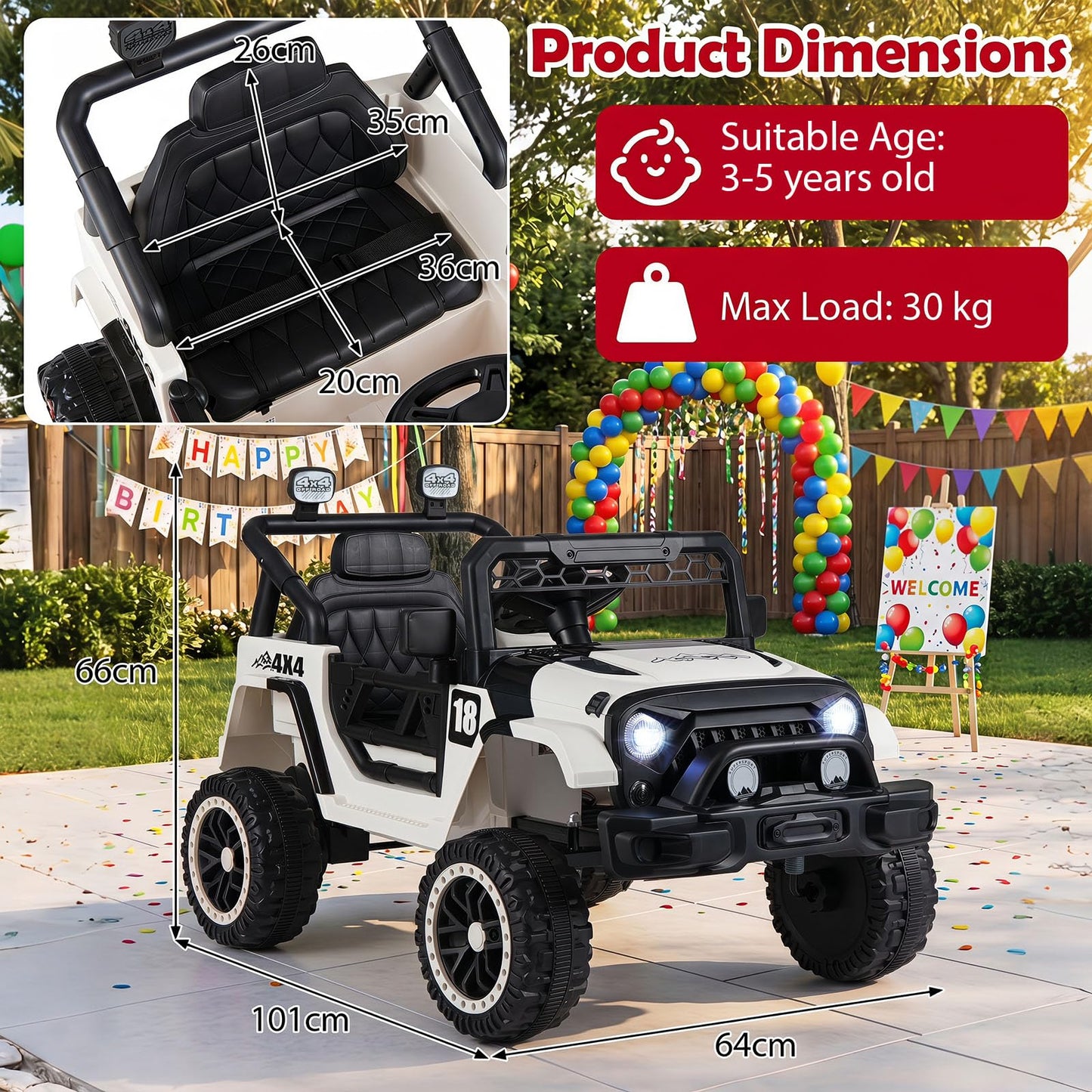 12V Kids Ride on Car with Remote Control