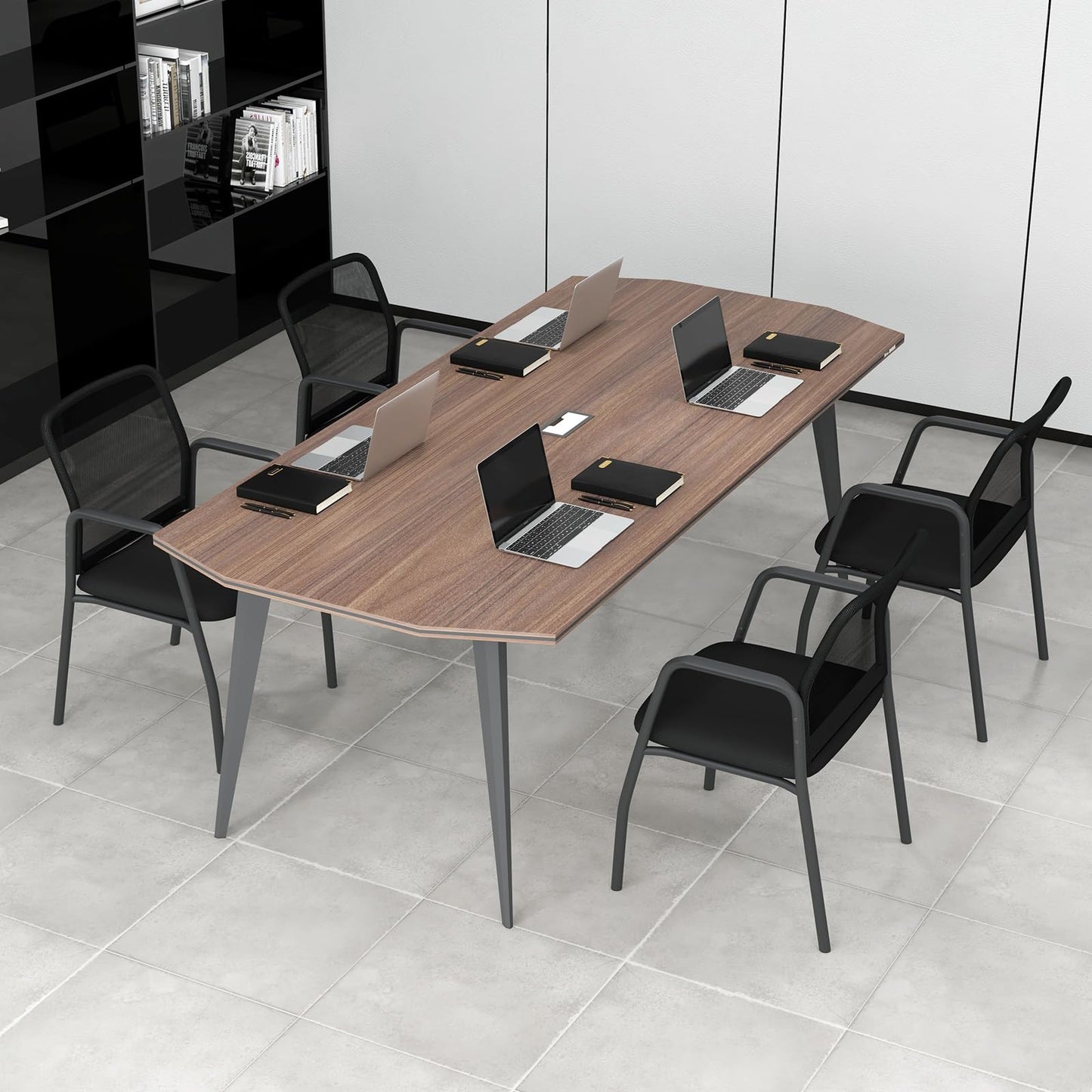 Office Guest Chairs with Ergonomic Mesh Backrest and Cushioned Seat