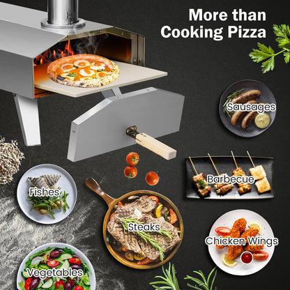 Multi Fuel Portable Pizza Maker with Pizza Ston