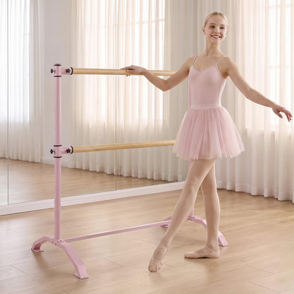 Double Ballet Barre, Freestanding Dance Stretch Bar