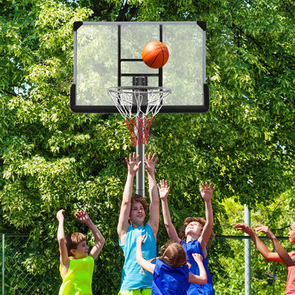 Portable Basketball Hoop with Metal Frame for Teenagers and Adults