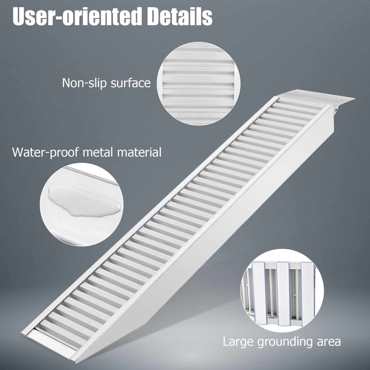 Trailer Ramp Universal Vehicle Loading Ramp with Extension Plate