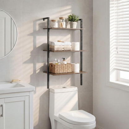 3-Tier Wall Mounted Shelves for Living Room Home Office