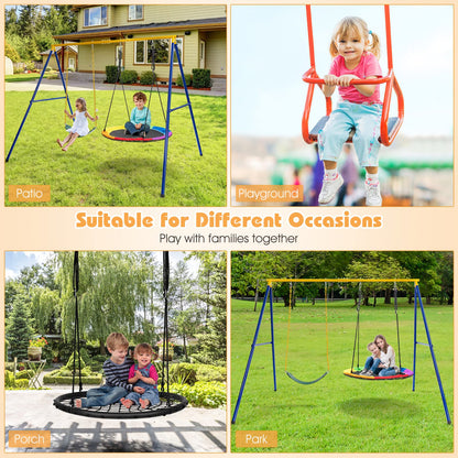 Metal Swing Stand for 2 Swings