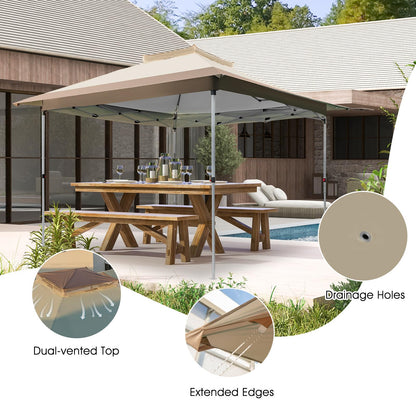 Pop up Gazebo with Vented Top and Portable Canopy Shelter