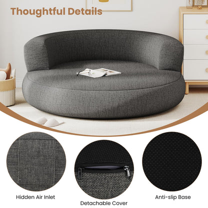 Inflatable Couch Inflatable Lounger Air Sofa with Detachable Cover