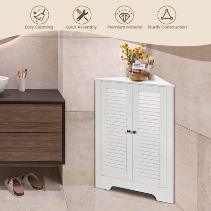 Triangle Bathroom Cabinet, Corner Bathroom Storage Unit Floor Cupboard