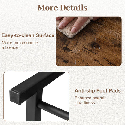 Industrial Shoe Bench with 3 Removable Drawers and Anti-Toppling Kits for Entryway
